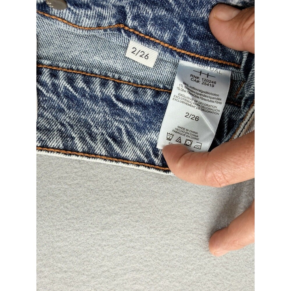 Habitual Women’s Wide Leg Jeans Size 26 High Rise Light Wash Blue Denim Pants - Picture 10 of 16